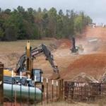 Crews worked in 2012 on construction of the Keystone XL pipeline near Winona, Texas.