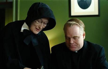 Hoffman appeared with Meryl Streep in “Doubt.”
