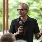 Satya Nadella was named Microsoft’s next chief executive officer. 