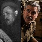 George Stout (left) helped remove Michelangelo’s “Bruges Madonna” from an Austrian salt mine. George Clooney based his character in “The Monuments Men” on Stout, who had worked at Harvard’s Fogg Museum.