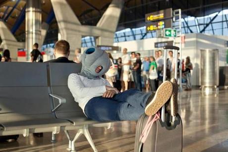 Makers of the portable Ostrich Pillow say it lets users “take a comfortable power nap in the office, traveling, or wherever you want.”
