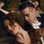 Colin Farrell and Jessica Brown Findlay (top) as Gilded Age mansion burglar and resident, and Eva Marie Saint (above) as an acquaintance Farrell runs into in modern day.