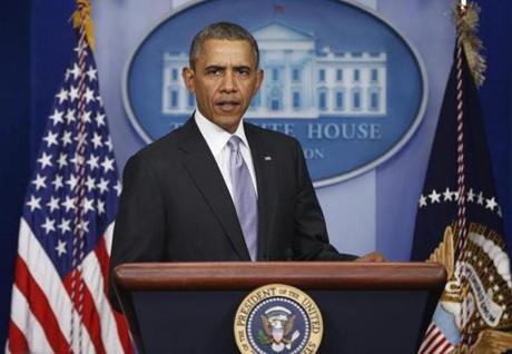 President Obama spoke about the crisis in Ukraine on Friday afternoon.
