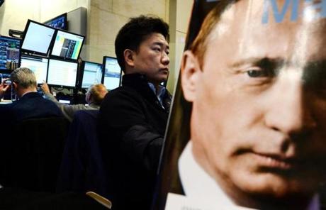 Deepening fears about a war in Ukraine battered world markets with shares in both Europe and Russia tumbling.
