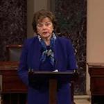Senator Dianne Feinstein said the improper search of a congressional computer network has been referred to the Justice Department.