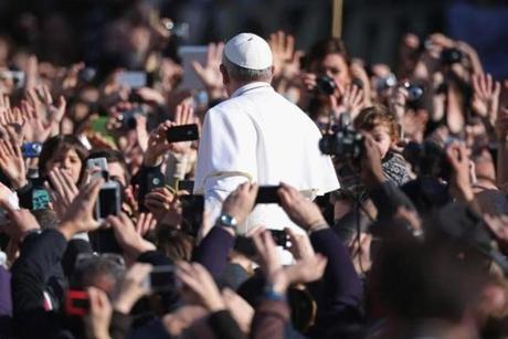 Pope Francis was hailed by an estimated 1 million people during his Inauguration Mass in March 2013.
