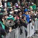 The crowd watched the 2013 St. Patrick’s Day parade on East Broadway in South Boston.