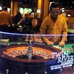 Twin River Casino has slot machines and table games such as roulette. The Plainridge slot parlor will not have table games.