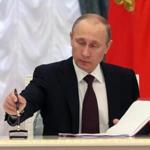 Russian President Vladimir Putin completed the annexation of Crimea.