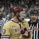 Matthew J. Lee/Globe staff
Johnny Gaudreau and Boston College were one of four top seeds for the NCAA hockey tournament.