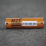 A nanophospate lithium ion battery made by A123 Systems.