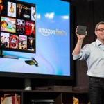 Amazon vice president Peter Larsen introduced Fire TV Wednesday, which will compete with Roku and Apple.