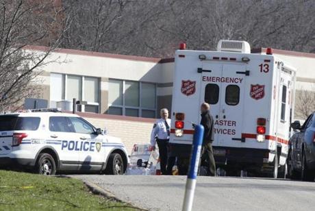Not all of the 20 injured at Franklin Regional High School were cut by the knife, though most were, Westmoreland County emergency management spokesman Dan Stevens said. 
