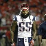 Brandon Spikes as a Patriot in 2013. 