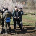 Ukrainian soldiers clashed with pro-Russia protesters on a field near Kramatorsk, Ukraine, on Wednesday.