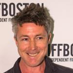 Actor Aidan Gillen, reluctantly posed for photos before a showing of the film 