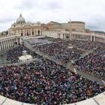 Crowds filled St. Peter’s Square and spilled across Rome Sunday as Pope Francis elevated john XXIII and John Paul II to sainthood, the first time two popes have been canonized together.