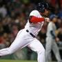 Jackie Bradley Jr. hit a double in the sixth inning, driving in two runs.