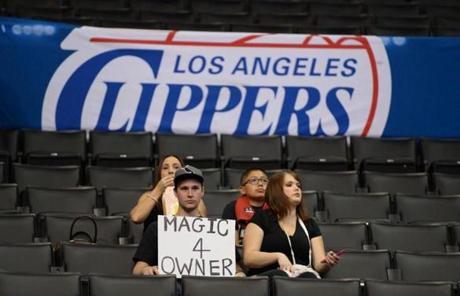 Fans expressed their sentiment at Staples Center.
