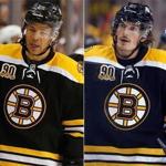 Reilly Smith, Jarome Iginla and Loui Eriksson (left to right) were part of the right-wing overhaul for the Bruins.