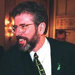 Gerry Adams received a standing ovation at an appearance in Boston in 1998.