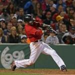Dustin Pedroia hit a grand slam in the sixth inning against the A’s.