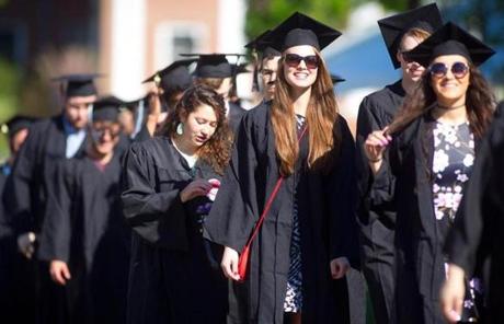 The university awarded 3,470 degrees to graduating students.
