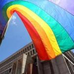 A gay pride flag was hoisted at Boston City Hall on Friday to open the city?s celebration of Pride Week through events including the Pride Parade on Saturday.