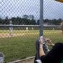Patty Andresino caught up on her Facebook page while her son, Joe, played for Sullivan Insurance the Milton Little League playoffs.
