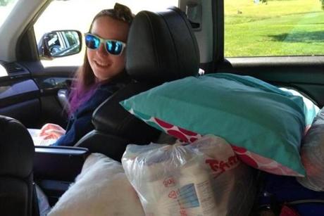 Justina Pelletier?s things were gathered in her mother?s car in preparation to go home.
