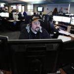 Steven Campbell took a call using Boston?s new 911 dispatch system.