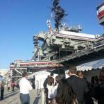 BIO attendees boarded the USS Midway for a reception.