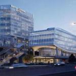 A rendering of the proposed Boston Landing project at the New Balance headquarters in Brighton.