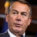 ??We?re not giving the president a blank check,?? said House Speaker John Boehner.