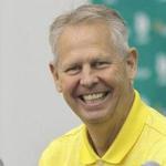 Danny Ainge doesn?t want a war of words with Miami?s Pat Riley, although he did help the Cavaliers create cap space to land LeBron James. Pat Greenhouse/Globe Staff 
