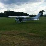 A plane experienced mechanical problems and had to land in a field.