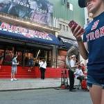 Sales at the souvenir store across the street from Fenway Park are better than at this time last year. But if the team misses the playoffs, there will be no surge in sales in October.