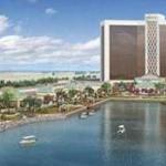 An artist?s rendering shows a proposed casino by Wynn Resorts on the banks of the Mystic River in Everett.