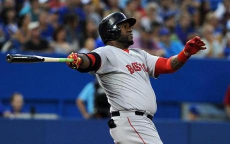 David Ortiz watched his second two-run home Monday against the Blue Jays.
