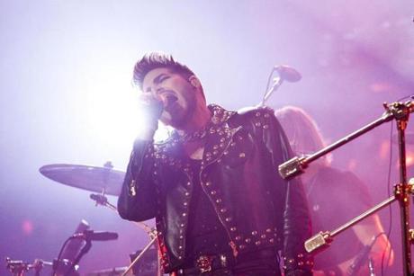 Adam Lambert took the role of Freddie Mercury as Queen performd at the TD Garden Tuesday.
