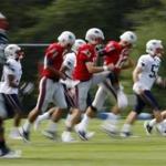 Day 3 of Patriots training camp was the first in which players wore full pads.