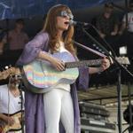 Jenny Lewis was one of the performers in Newport over the weekend.
