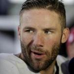 After a big season in 2013 with the Patriots, Julian Edelman  had a big offseason, too, including getting behind the wheel of the pace car for the NASCAR race at Loudon, N.H., this month. (Barry Chin/Globe Staff)