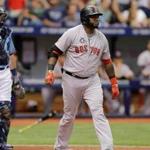 David Ortiz hit a long home run on Sunday against Tampa Bay and flung his bat off to the side and slowly trotted around the bases. 
