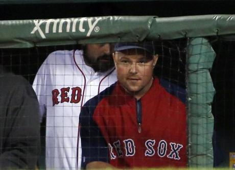 Jon Lester watched Tuesday?s game from the dugout.
