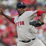 Red Sox starter Rubby De La Rosa threw six innings, allowing one run on six hits and three walks. 
