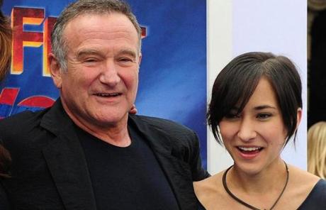 Robin Williams is seen with his daughter, Zelda, in 2011.
