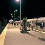 Commuters leave the 10:30 p.m. train at the Newburyport commuter rail station. ?This is one of the worst stations,? one rider said. 