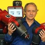 Rethink Robotics founder Rodney Brooks with Baxter.