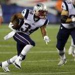 Running back Shane Vereen has carried the ball seven times for 25 yards this preseason.